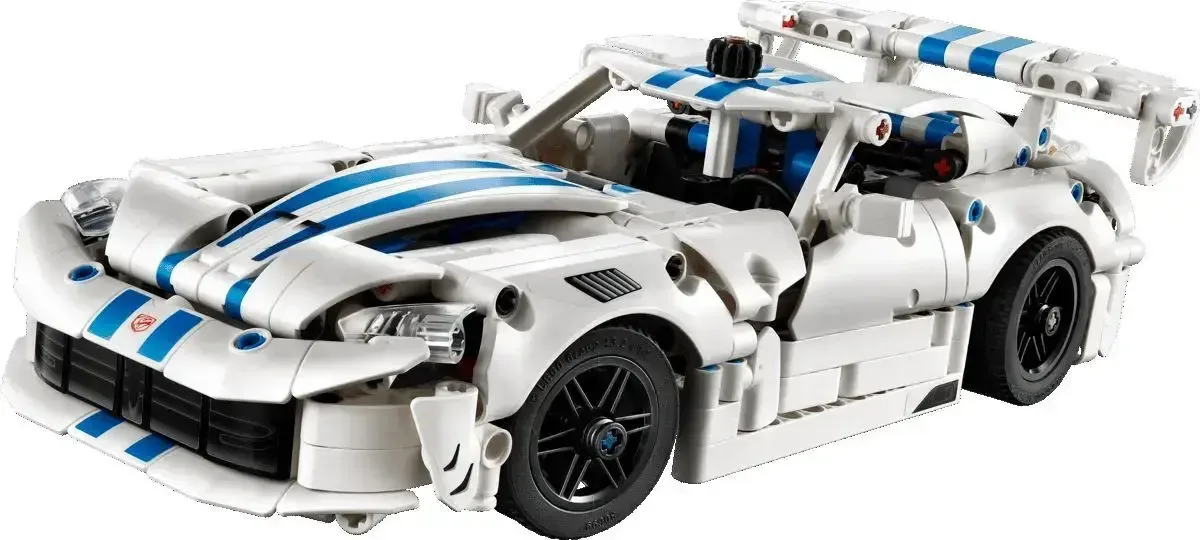 Lego выпустил детализированную модель Dodge Viper GTS-R c двигателем V10 и подвижными поршнями