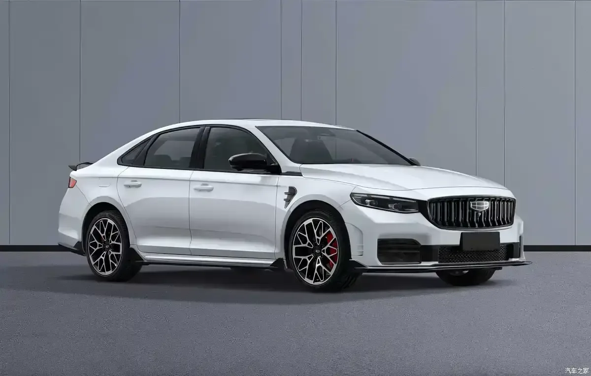 Geely выпустила седан Preface с антикрылом и красными суппортами