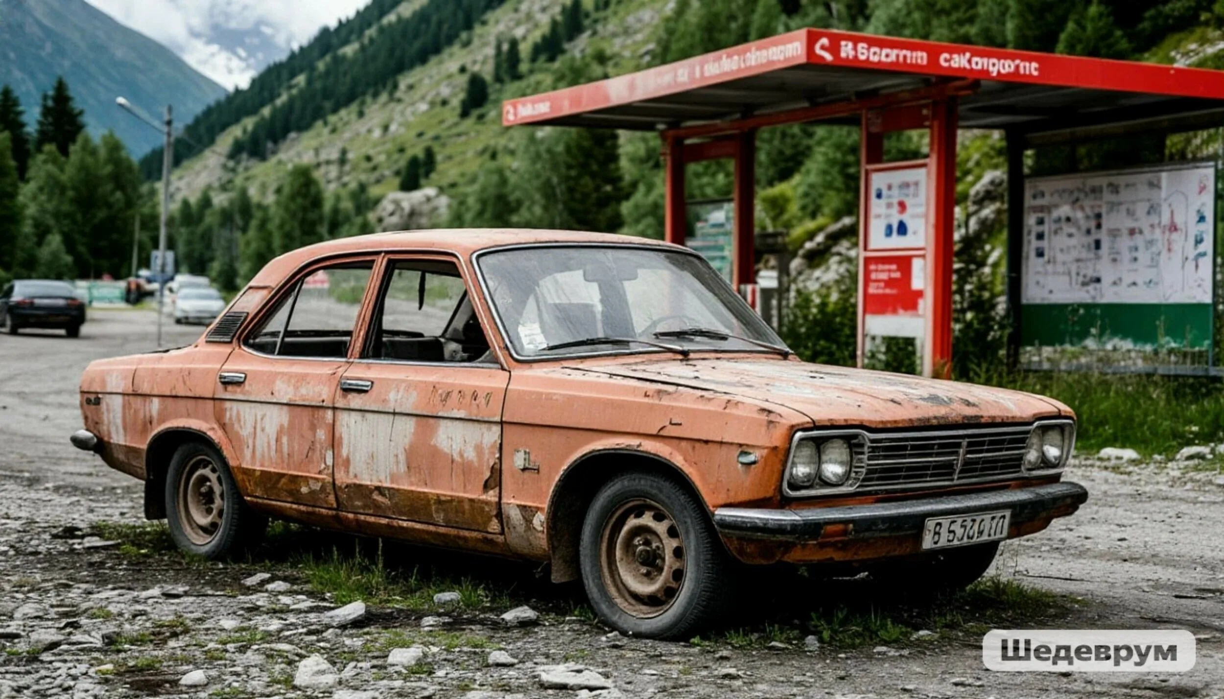 Брошенные на российско-грузинской границе автомобили отправят под пресс
