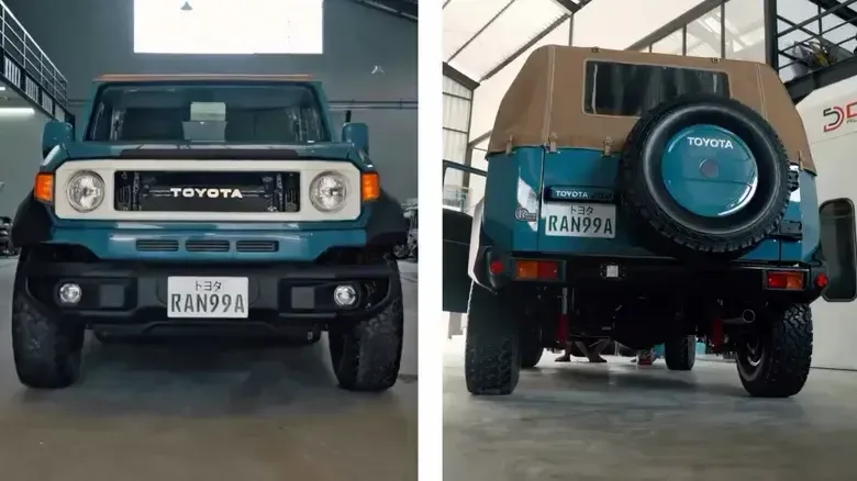 Пикап Toyota превратили в винтажный Land Cruiser