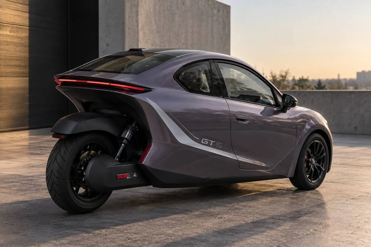 В Китае изобрели трехколесный автомобиль Telufu GT5